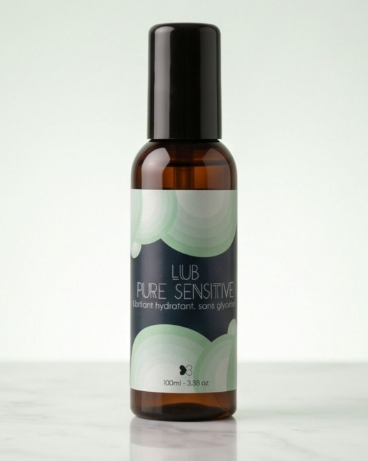 Lubrifiant Pure sensitive, photo de présentation studio