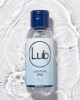 photo produit, lubrifiant, LUB, base, eau, 50ml, petit format, couché, effet, eau