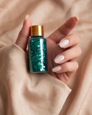 gel pailleté pour corps et cheveux Glitter, bleu