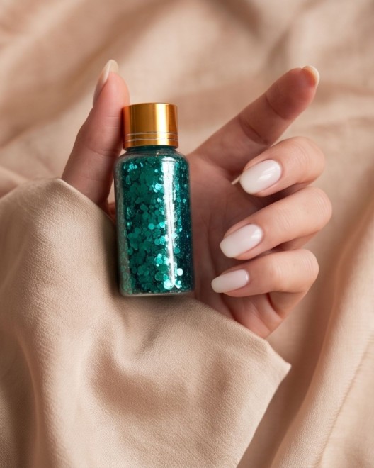 gel pailleté pour corps et cheveux Glitter, bleu