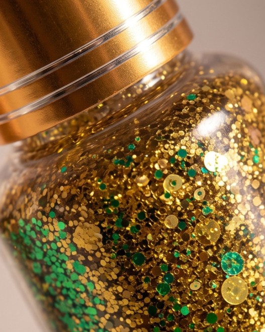 gel pailleté pour corps et cheveux Glitter, doré, zoom