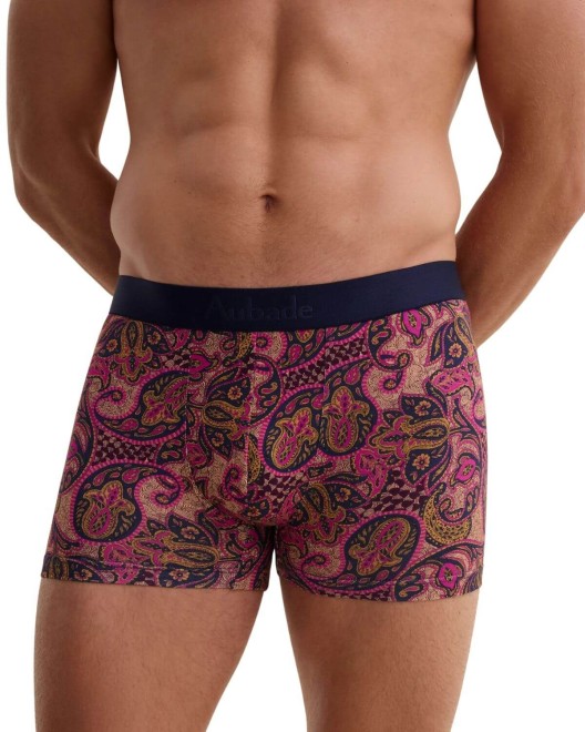 boxers homme lot de 2 Fleur de boteh, Aubade Men, arabesque zoom devant