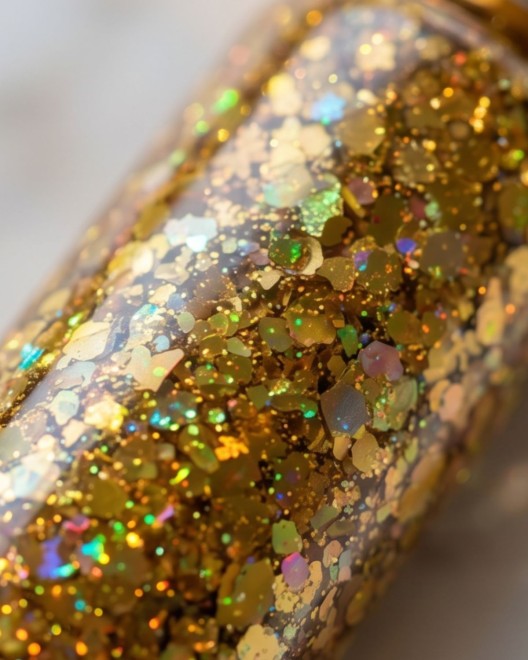 gel pailleté pour corps et cheveux Glitter, doré, zoom