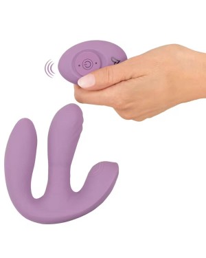 vibromasseur triple stimulation télécommandé Mireva, Beau Coeur, violet, démo télécommande