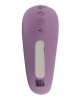vibromasseur triple stimulation télécommandé Mireva, Beau Coeur, violet, face