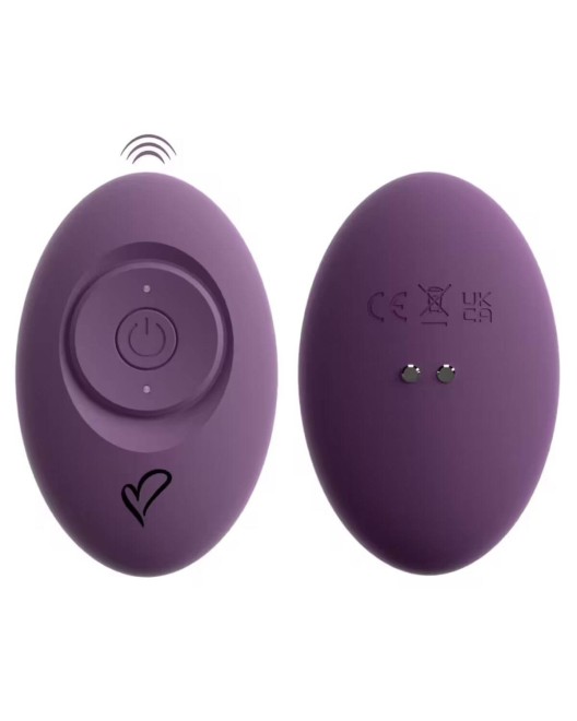 vibromasseur triple stimulation Mireva, Beau Coeur, violet, télécommande