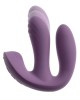 vibromasseur triple stimulation télécommandé Mireva, Beau Coeur, violet, vue côté
