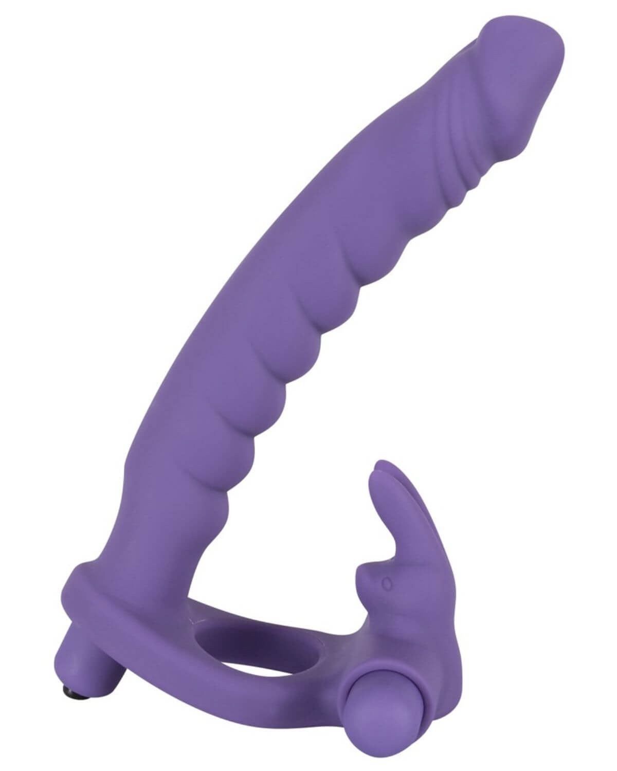 anneau vibrant double pénétration Los Analos, You2Toys, violet, profil