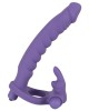 anneau vibrant double pénétration Los Analos, You2Toys, violet, profil