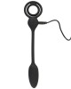 cockring avec plug télécommandé, noir, Rebel, branché