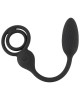 cockring avec plug télécommandé, noir, Rebel, sextoy