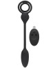 cockring avec plug télécommandé, noir, Rebel, avec commande