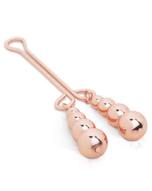 pince à clitoris Rosy Gold, vue côté