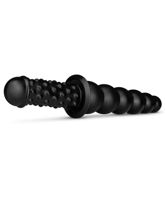double dildo XXL Akimbo, Buttr, noir, profil
