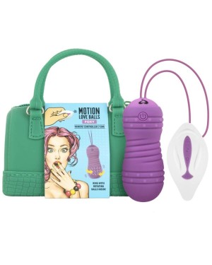 oeuf vibrant télécommandé Motion Love Balls Foxy, Feelztoys, sacoche et sextoy