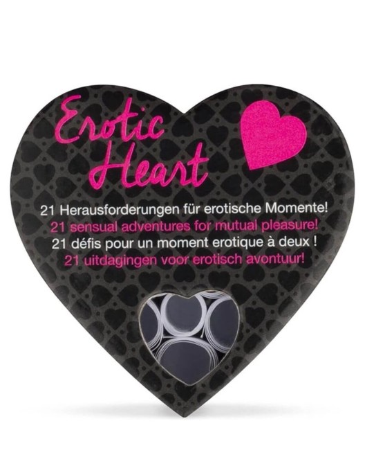 mini coeur érotique format voyage, Tease and Please, boîte devant