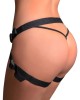 harnais strap on double Get Real, Toyjoy, porté par un mannequin de dos