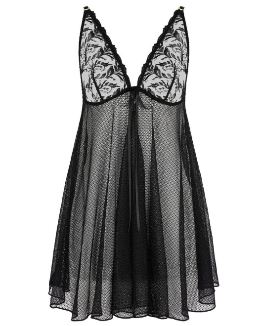 nuisette babydoll Hidden Treasure, Aubade Paris, devant