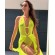 Body String en Voile Néon Fluo