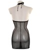 mini robe transparente à strass, OutX, collection Lisa, derrière