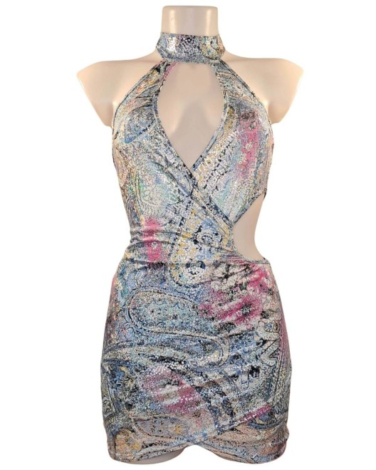 robe courte moulante Maddy, OutX, devant