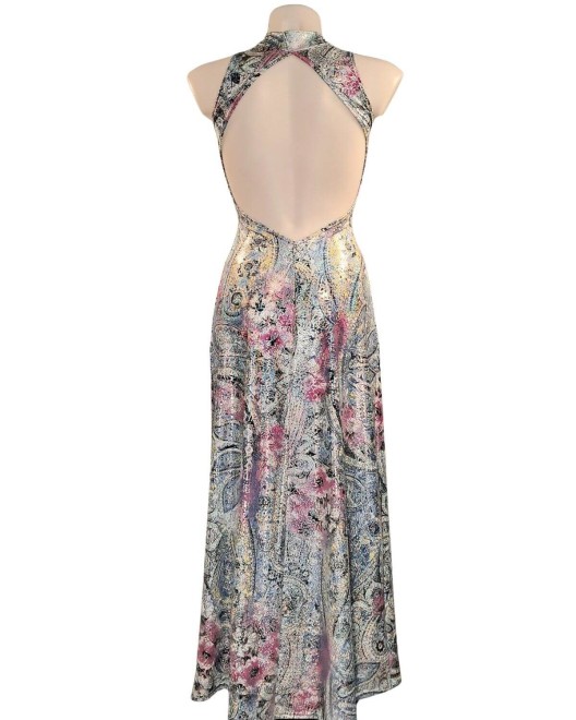 robe longue fendue Maddy, OutX, derrière