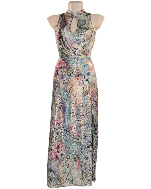 robe longue fendue Maddy, OutX, devant