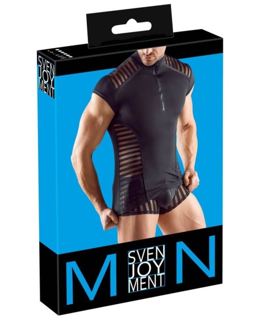 t-shirt homme en lycra, noir, Svenjoyment, boîte
