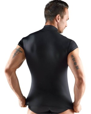 t-shirt homme en lycra, noir, Svenjoyment, mannequin de dos