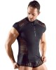 t-shirt homme en lycra, noir, Svenjoyment, mannequin pose