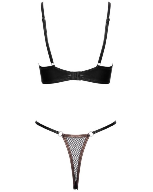ensemble de lingerie ouverte en résille, Cottelli, derrière