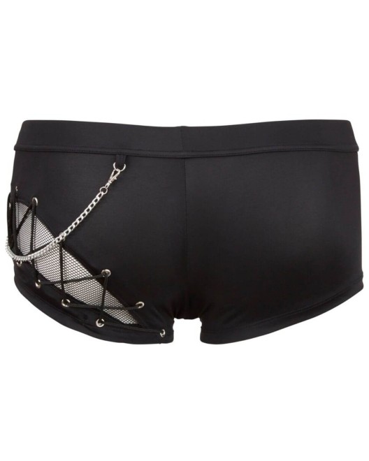boxer homme zippé, noir, Svenjoyment, derrière