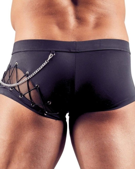 boxer homme zippé, noir, Svenjoyment, zoom dos