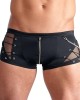boxer homme zippé, noir, Svenjoyment, vue devant