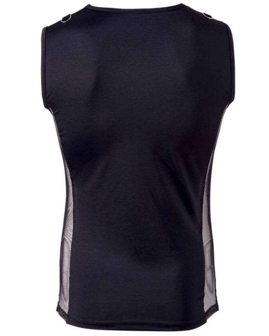 débardeur homme lycra et résille, noir, Svenjoyment, derrière
