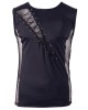 débardeur homme lycra et résille, noir, Svenjoyment, devant