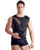débardeur homme lycra et résille, noir, Svenjoyment, mannequin pose