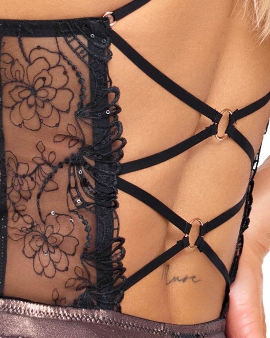 body string ouvert, Cottelli Lingerie, laçage dos