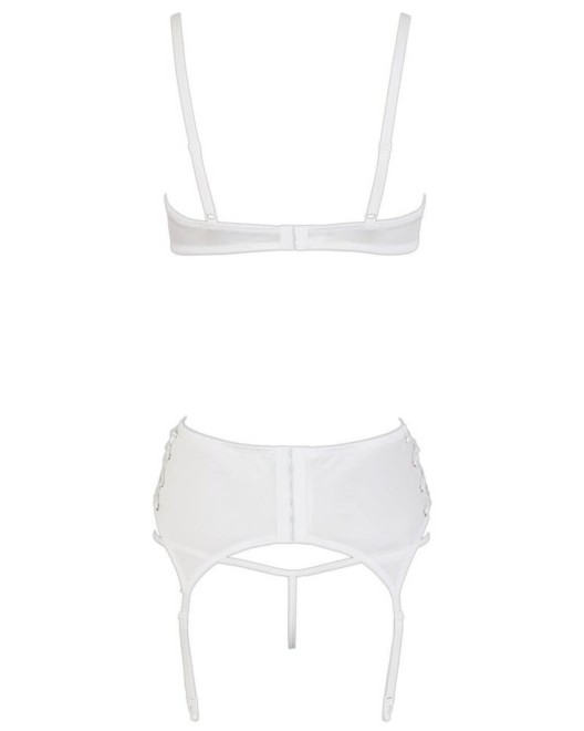 ensemble de lingerie blanche ouverte, Cottelli Collection, derrière