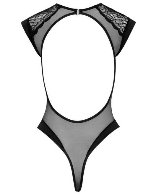 body noir transparent, Cottelli Collection, derrière