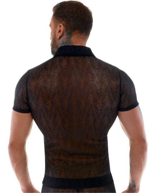 chemise en dentelle homme, Svenjoyment, mannequin vue dos