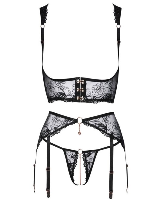 ensemble lingerie ouverte bijoux, Abierta Fina by Cottelli, devant