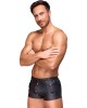boxer homme en wetlook noir, Nek, mannequin vue face