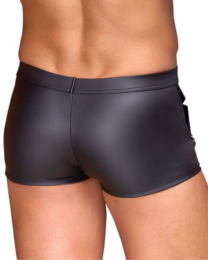 boxer homme en wetlook noir, Nek, zoom de dos