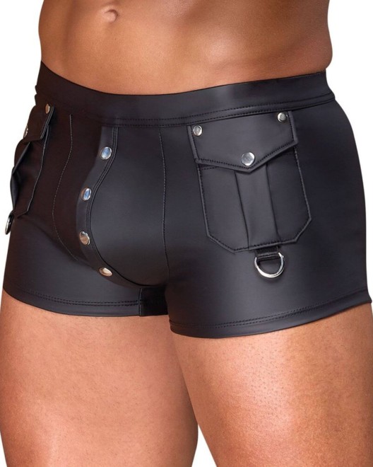boxer homme en wetlook noir, Nek, profil