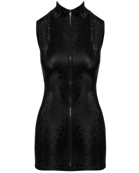 robe zippée en wetlook serpent, Cottelli Party, devant