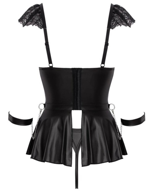 lingerie bondage babydoll avec menottes, Cottelli, derrière