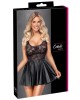 robe en dentelle et wetlook, noir, Cottelli Party, boîte