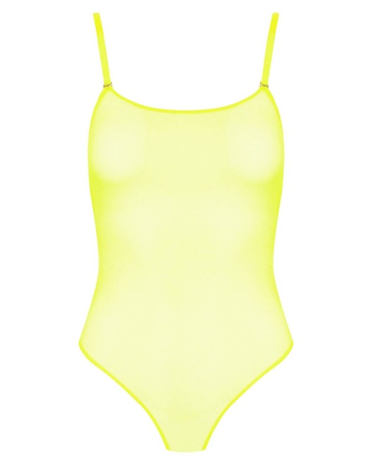 body string fluo transparent Corps à corps néon, jaune, Maison Close, devant