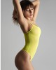 body string fluo transparent Corps à corps néon, jaune, Maison Close, mannequin profil